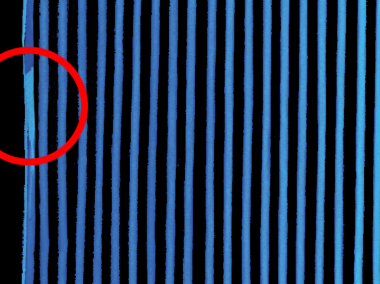 Qualitätskontrolle bei Innenraumfiltern für PKWs